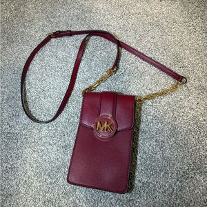 Michael Kors Burgundy Crossbody Bag
